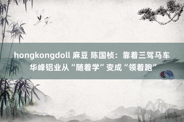 hongkongdoll 麻豆 陈国桢：靠着三驾马车 华峰铝业从“随着学”变成“领着跑”